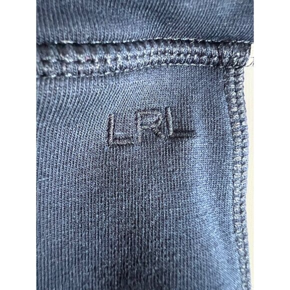 Lauren Ralph Lauren Navy & White Jogger Pants L/XL Drawstring Waist Cotton Blend - Picture 10 of 10